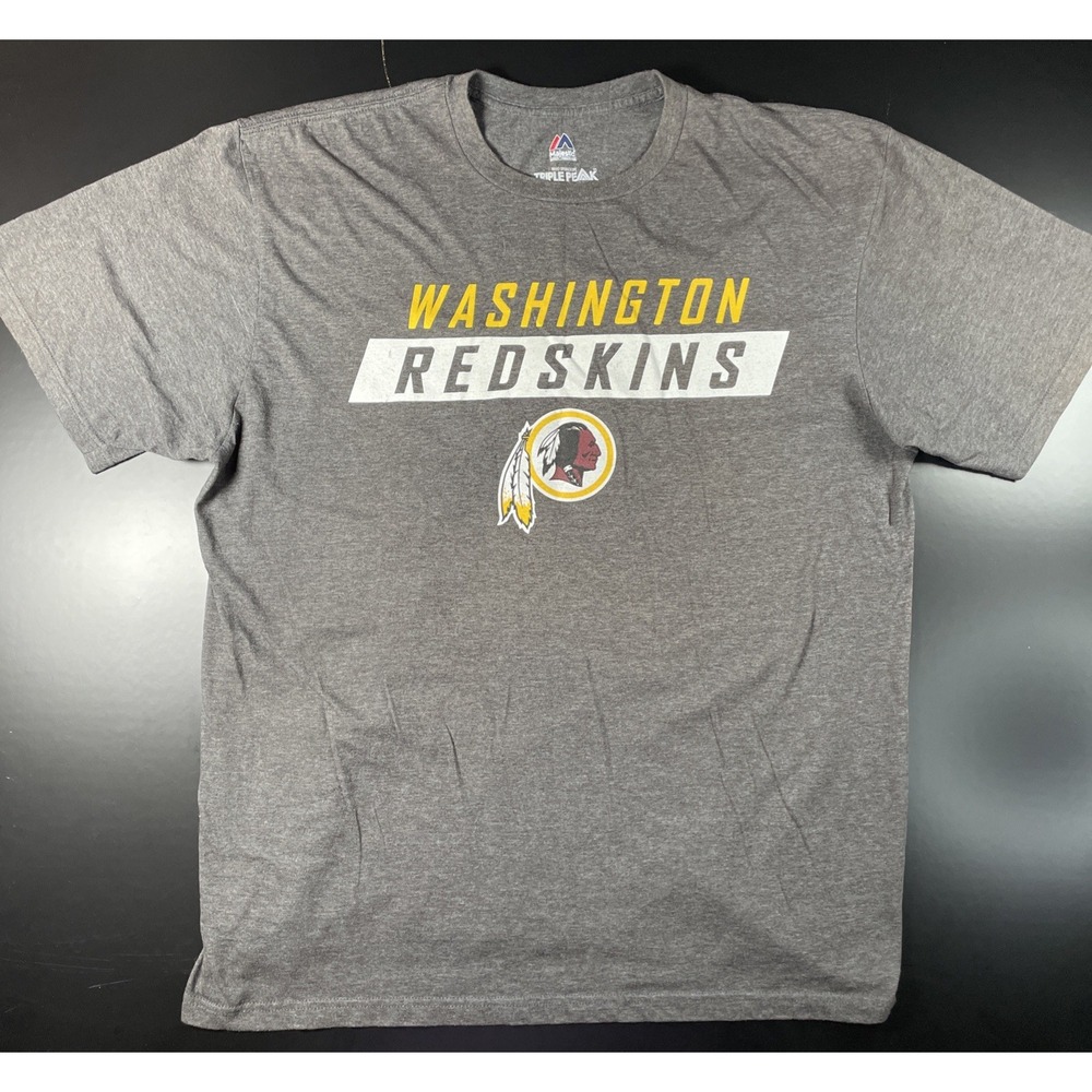 Majestic Throwback NFL Washington Redskins Short Sleeve T-Shirt Mens Xtra Large
